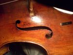 f hole on the cello